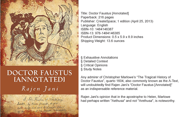 Doctor Faustus [Annotated] by Rajen Jani